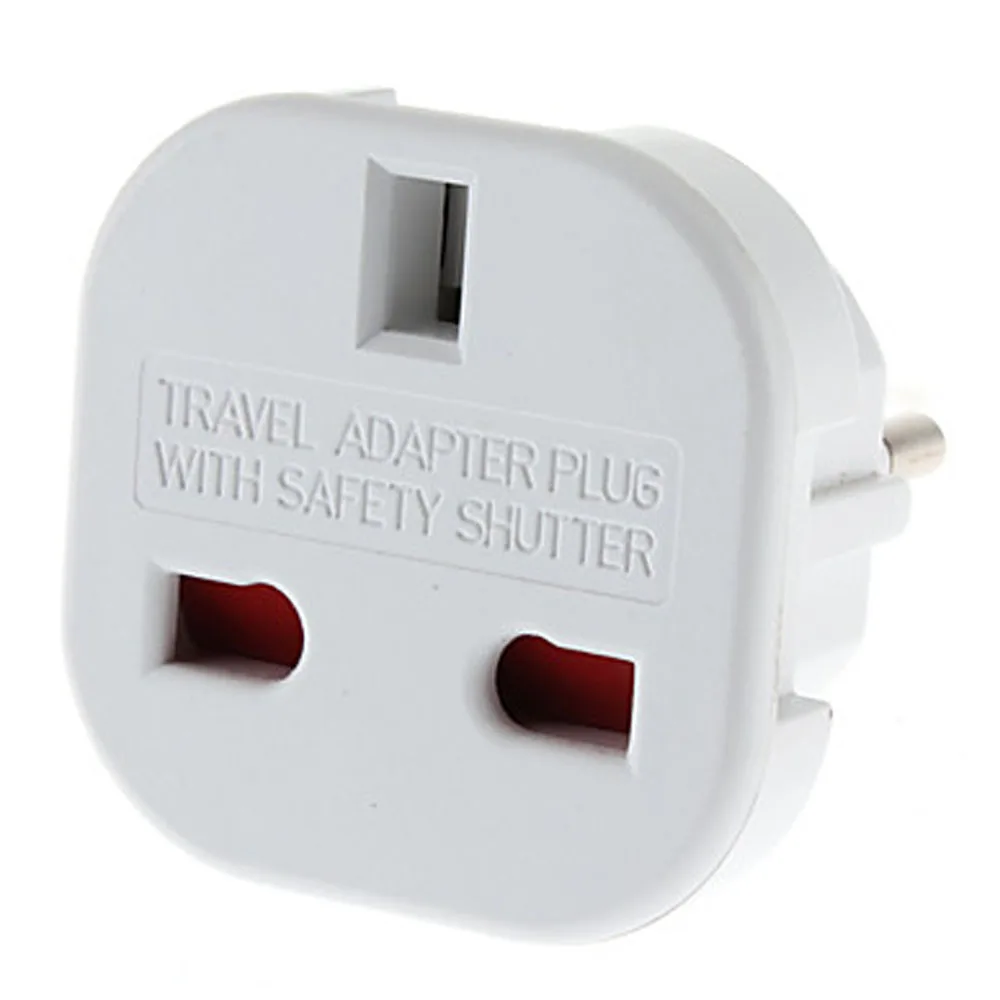 EU Plug to Multiple Plug Universal Round Travel Adapter with Safety