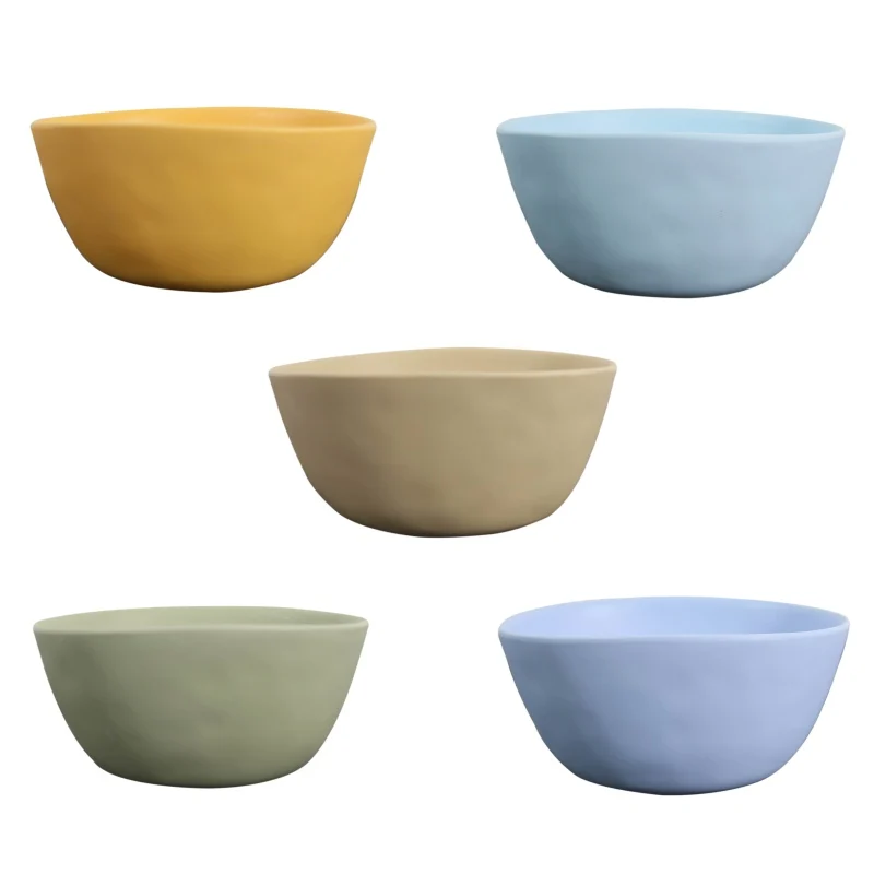 

Melamine Tableware Set Solid Color Frosted Coffee Cup Dish Dessert Salad Bowl Dessert Bowl