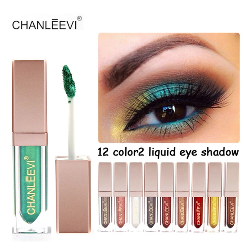 

Shimmer Glitter Eye Shadow Makeup Waterproof Long Lasting Easy to Wear Shining Liquid Eyeshadow Pigment Eyes Makeup Maquiagem