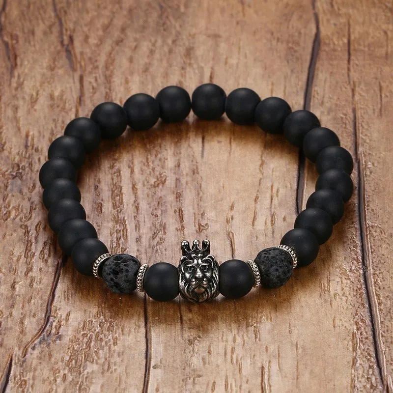 Meaeguet-Powerful-Mens-Gift-Alloy-Metal-8-5MM-Lava-Rock-Stone-Bead-Lion-King-Head-Elastic (2)
