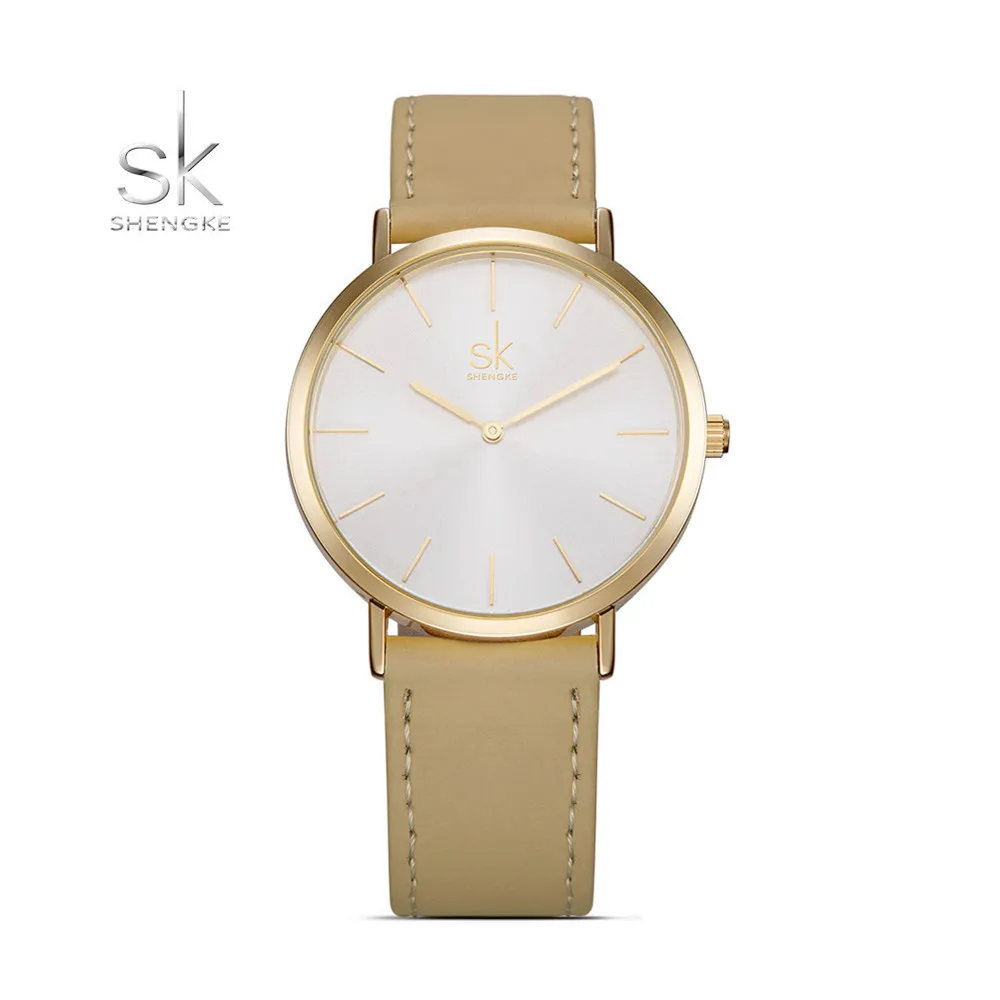 

Shengke Women Watches Women Bracelet Watch Ladies Leather Watch Women Dress Fashion Quartz Watch Montre Femme Relogio Feminino