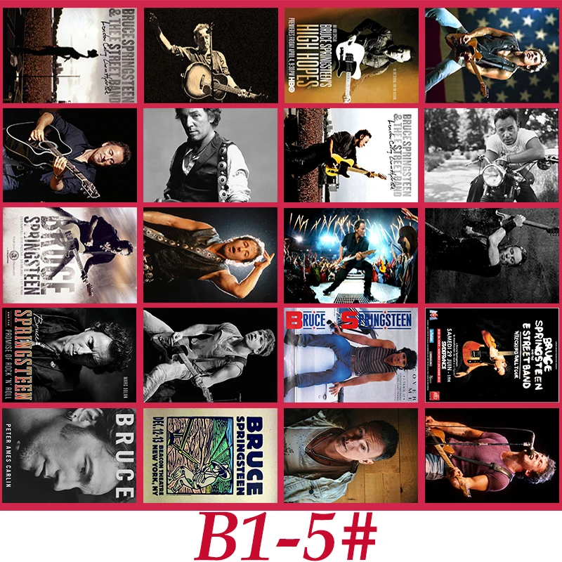 B1-5 # Брюс Спрингстин Классическая серия стикер 20/шт ПВХ ноутбук коллекция подарок