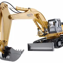 11 каналов металлическая Версия RC HUINA беспроводной дистанционный инженерный экскаватор игрушка