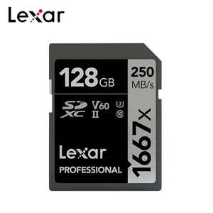 Image 2 - ليكسر بروفيشنال 1667x SDXC UHS II بطاقات SD 64GB 128GB 256GB 250 برميل/الثانية بطاقات ذاكرة قوية عالية السرعة V60 U3 Class10 SD
