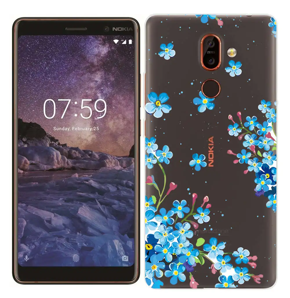 For Nokia 7 Plus Soft TPU Fundas Painted Silicone Case for Nokia 2.1 3.1 5.1 6.1 Smart Back Cover for Nokia 3 5 6 7 8 ShockProof (6)