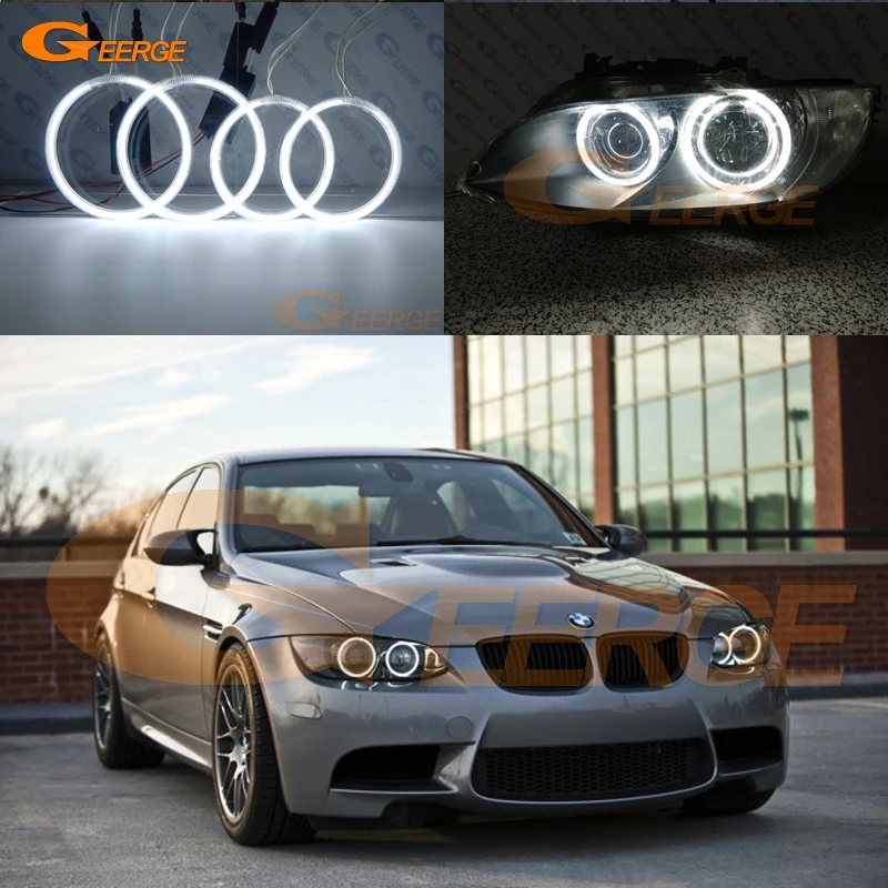 Для BMW 3 серии E90 E92 E93 M3 2007-2013 Coupe и cabriolet отличное Ультра яркое освещение CCFL ангельские глазки комплект Halo Кольцо