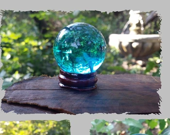 

sunsun88fa004811##@@00@39MM+Stand Teal Blue Sphere Crystal Ball Healing Scrying Wiccan