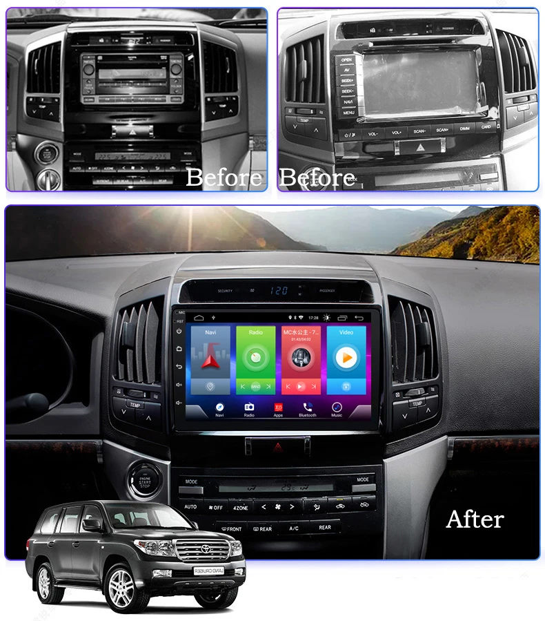 Discount Car Android 8.1 Multimedia Player for TOYOTA LandCruiser lc200 GPS Navigation Device bluetooth steering wheel control support 2 Discount Car Android 8.1 Multimedia Player for TOYOTA LandCruiser lc200 GPS Navigation Device bluetooth steering wheel control support 2