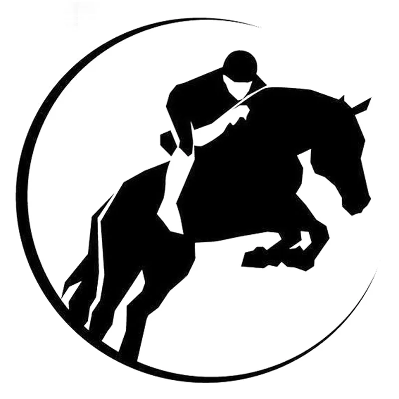 14.2 سنتيمتر * 14.2 سنتيمتر steeplechase سباق الخيل الفينيل سيارة ملصق سيارة التصميم أسود/فضي S3-4984 14.2 سنتيمتر * 14.2 سنتيمتر steeplechase سباق الخيل الفينيل سيارة ملصق سيارة التصميم أسود/فضي S3-4984