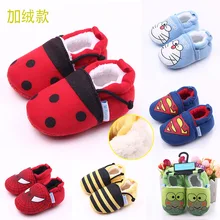 Cartoon new winter plus velvet knitted fabric can not afford font b shoes b font toddler