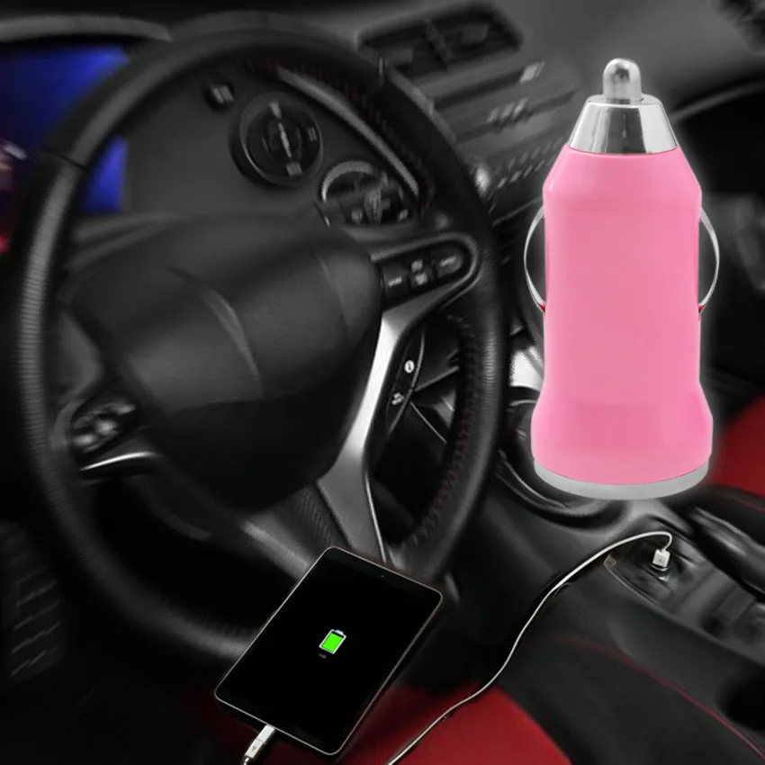Car Charger USB Car Charger Digital 5V 1A Aluminium Fast Charging Voltage quick charge 3.0 fast charger For Iphone 6s 6plus SE (11)