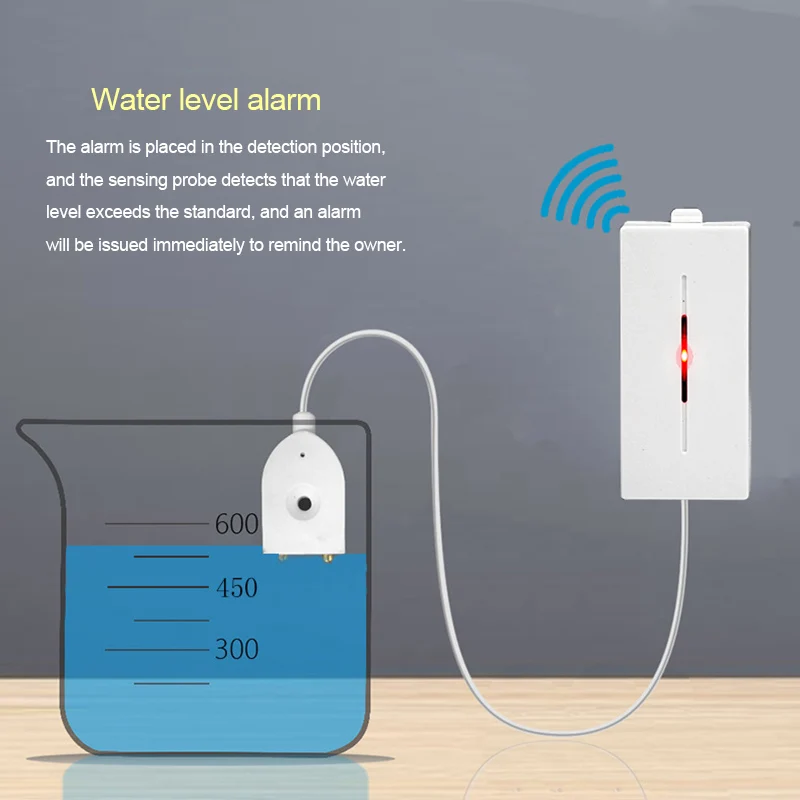 

Water Leakage Detector Low Power Consumption Water Level Alarm Device for Home TU-shop