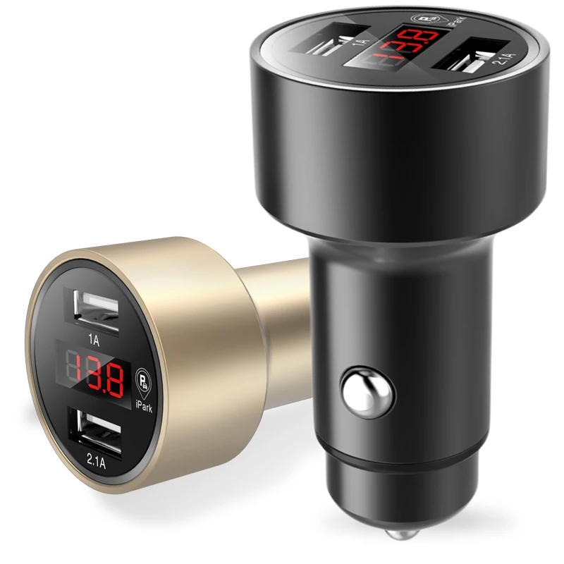 

Bluetooth Positioning Smart Searching Car Charger Dual USB Led Display Cigarette Lighter Charge 3.1A Bluetooth USB Car-charger