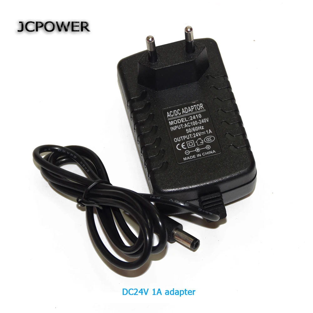 JC Мощность DC24V Питание AC 100 до 240 В до 24 В 1A 2A 3A 4A 5A трансформатора ЕС США адаптер для 24 В 5050 3528 Лампы