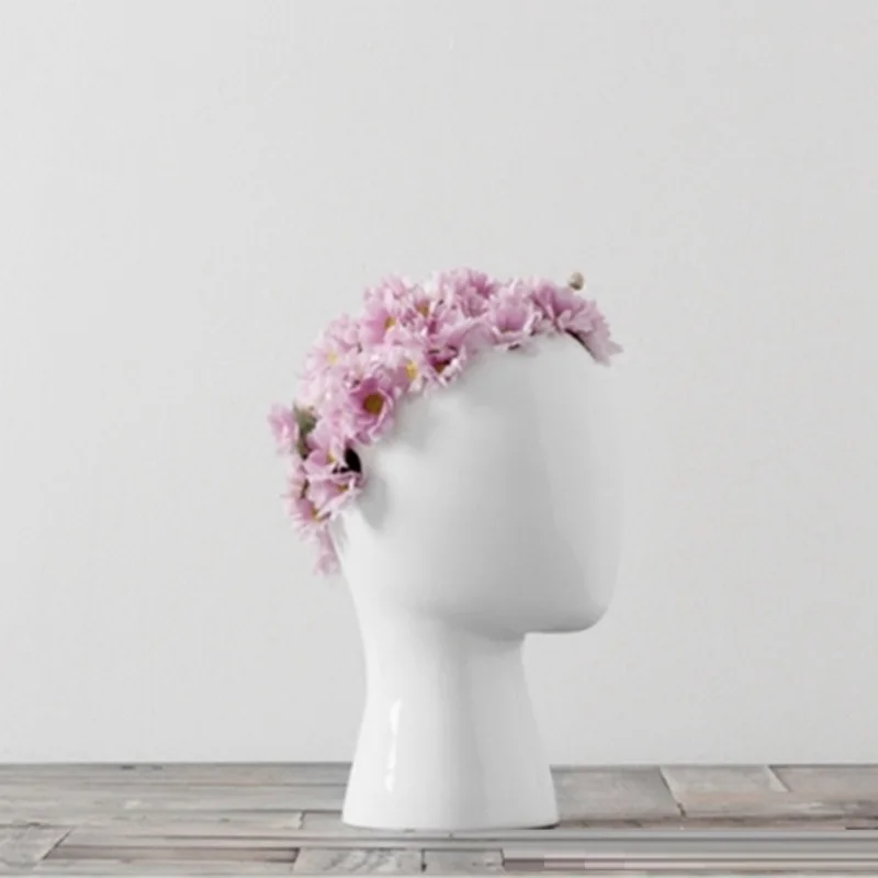 

Nordic Abstract Creative Figure Human Head Shape Flower Vase Fashion Wedding Home Decor Modern Porcelain Ceramic Vase Ornament