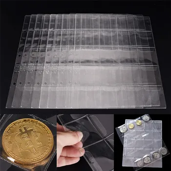 

Plastic Coin Holders Handy Storage Collection Money Album Case Bag 1 Page 20 Pockets High Quality