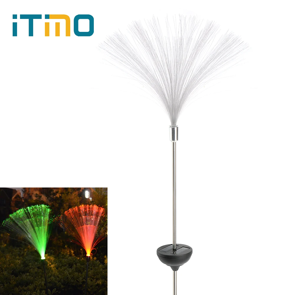 Us 9 16 26 Off Itimo Colour Changing Outdoor Lighting For Home Corridor Solar Led Fibre Lamp Light Sensor Yard Path Fence Garden Lights In