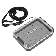 Прозрачная коробка для мух, легко захватывает пену, портативные карманные рыболовные наживки, коробка с шейным ремешком