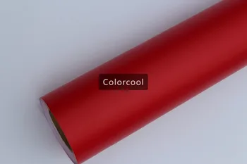 

Red matte car vinyl sticker color change adhesive car wrap matte film for motorcycle/car air bubble free quality