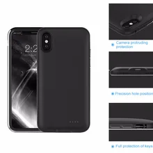 Металлический каркас переносной заряжающий чехол для iphone X 5000 mAh аккумулятор банк питания для iphone X зарядное устройство чехол для iphone 10