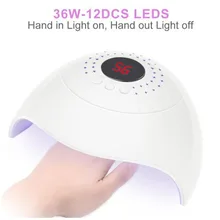 Upraded 72 Вт УФ лампа для сушки ногтей 30LED на гвозде лампа для маникюра для быстрой сушки всех гель лак для ногтей с 10/30/60/99s таймер ЖК-дисплей дисплей