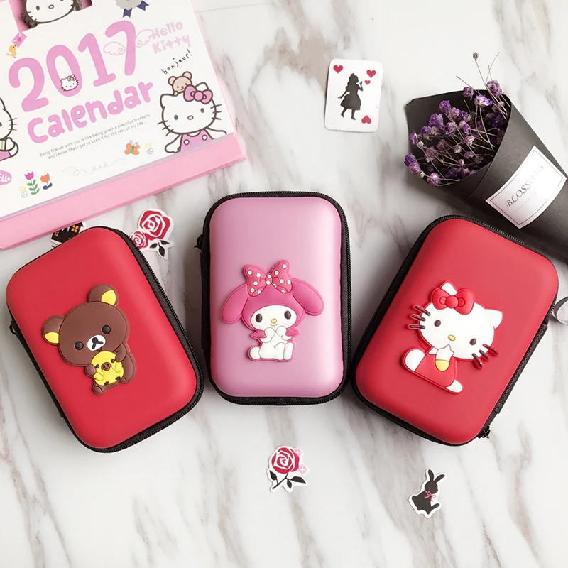 prativerdi Mini Cartoon Earphone Storage Bag Case For Key Coin Hard Holder Box Carrying Hard Hold Memory Card Ear Pads organizer1