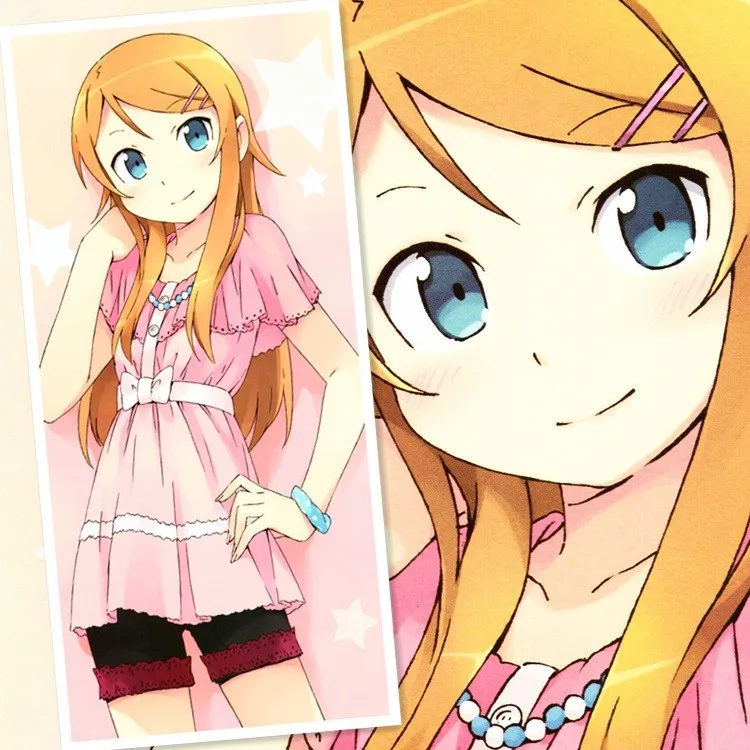 45X95 см Oreimo Ore no Imoto Cute Kousaka. Kirino Япония мультфильм аниме стены прокрутки картина плакат Художественная ткань холст живопись