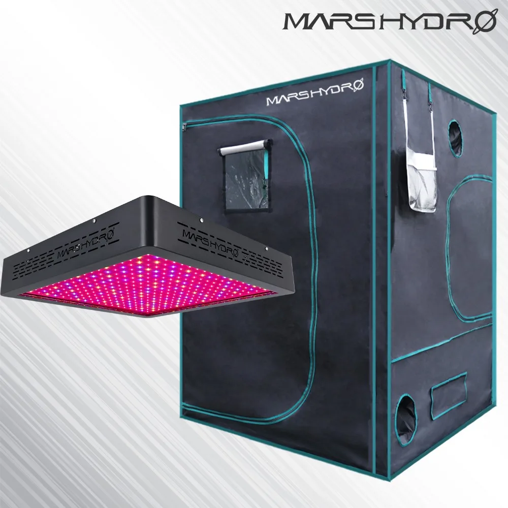 

Mars Hydro 1600W LED Grow Light +1680D 150x150x200cm grow tent/Box,black grow Room