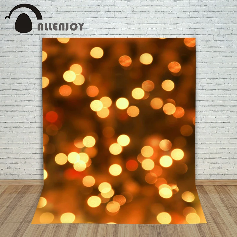 

Light spot fond backdrop photographic background Christmas fuzzy yellow spot newborn princess studio fabric 8 x 8 ft