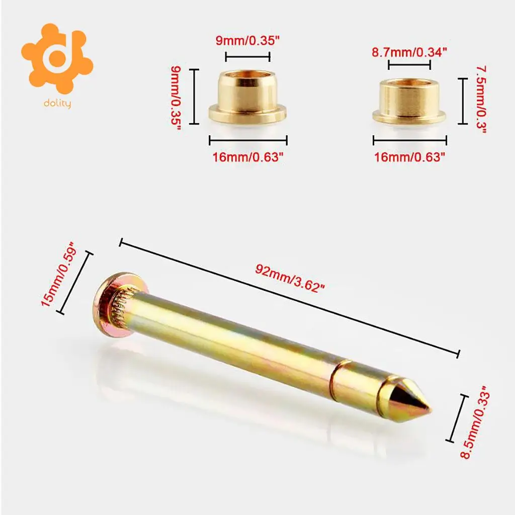 Door Hinge Pins Bushing Repair Kit for Ford F150 F250 F350 Bronco