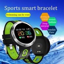 Умный Браслет цветной экран браслет Непрерывный монитор сердечного ритма фитнес-трекер здоровья смарт-браслет вызова Re mi nder pk mi Band 3