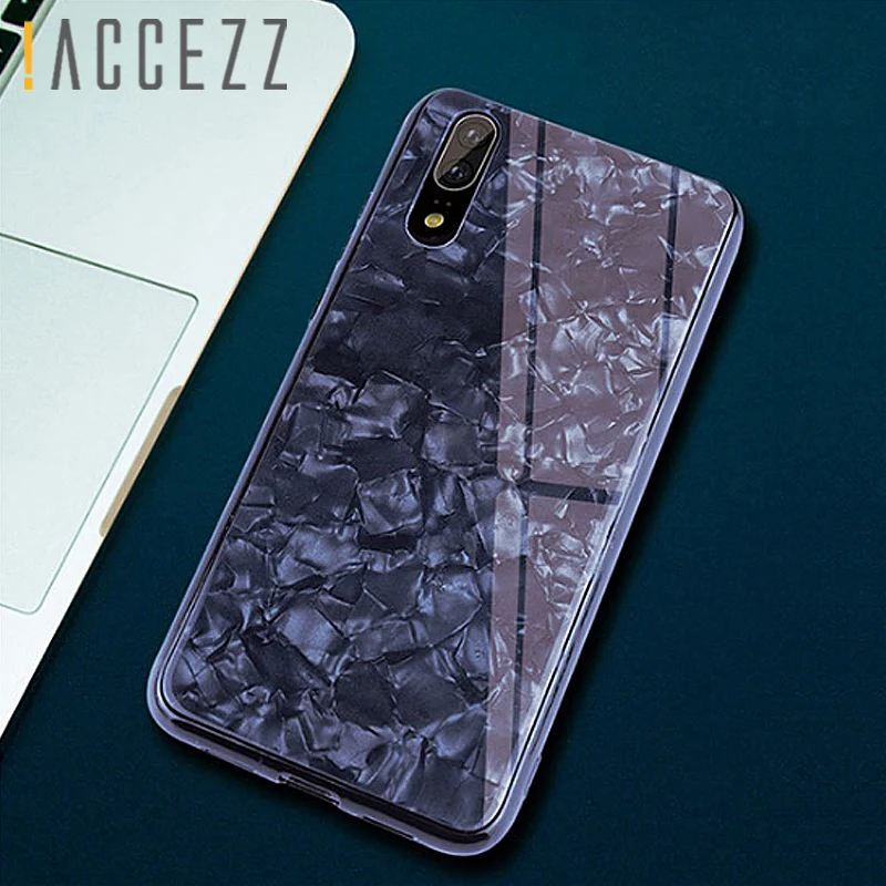 Luxury 3D Tempered Glass Anti-knock Phone Case For Huawei P20/P20 Pro Hard PC Shell Patterned Glossy Protective Back Cover Coque |