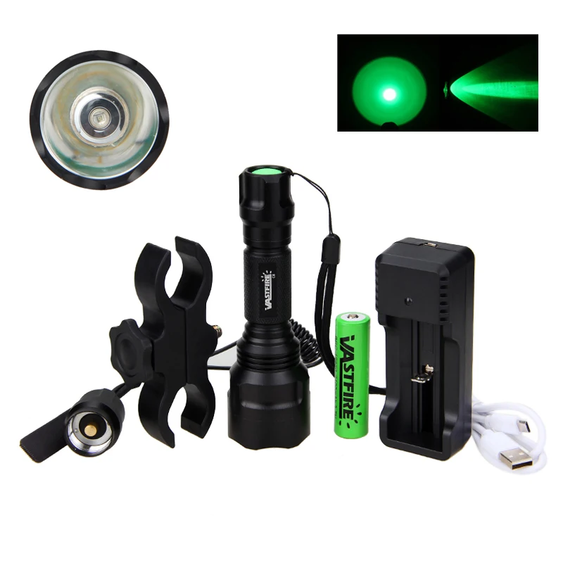 4000lm Q5 Green LED Tactical Flashlight Tactical Flashlight Hunting