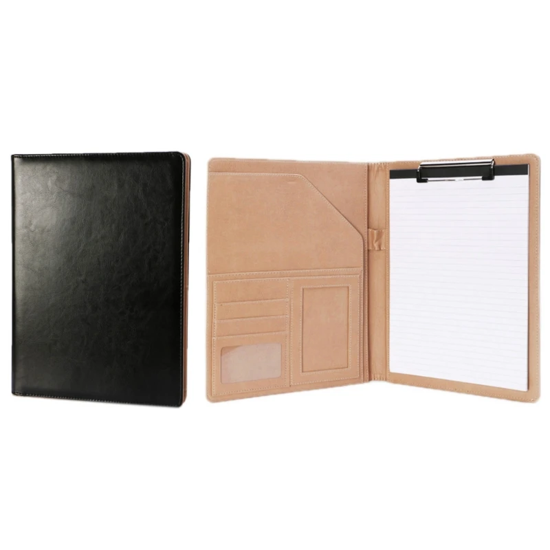 1 X A4 File Folder Brief Case A4 Leather Conference File Folder Document Manager Organizer With Calculator New