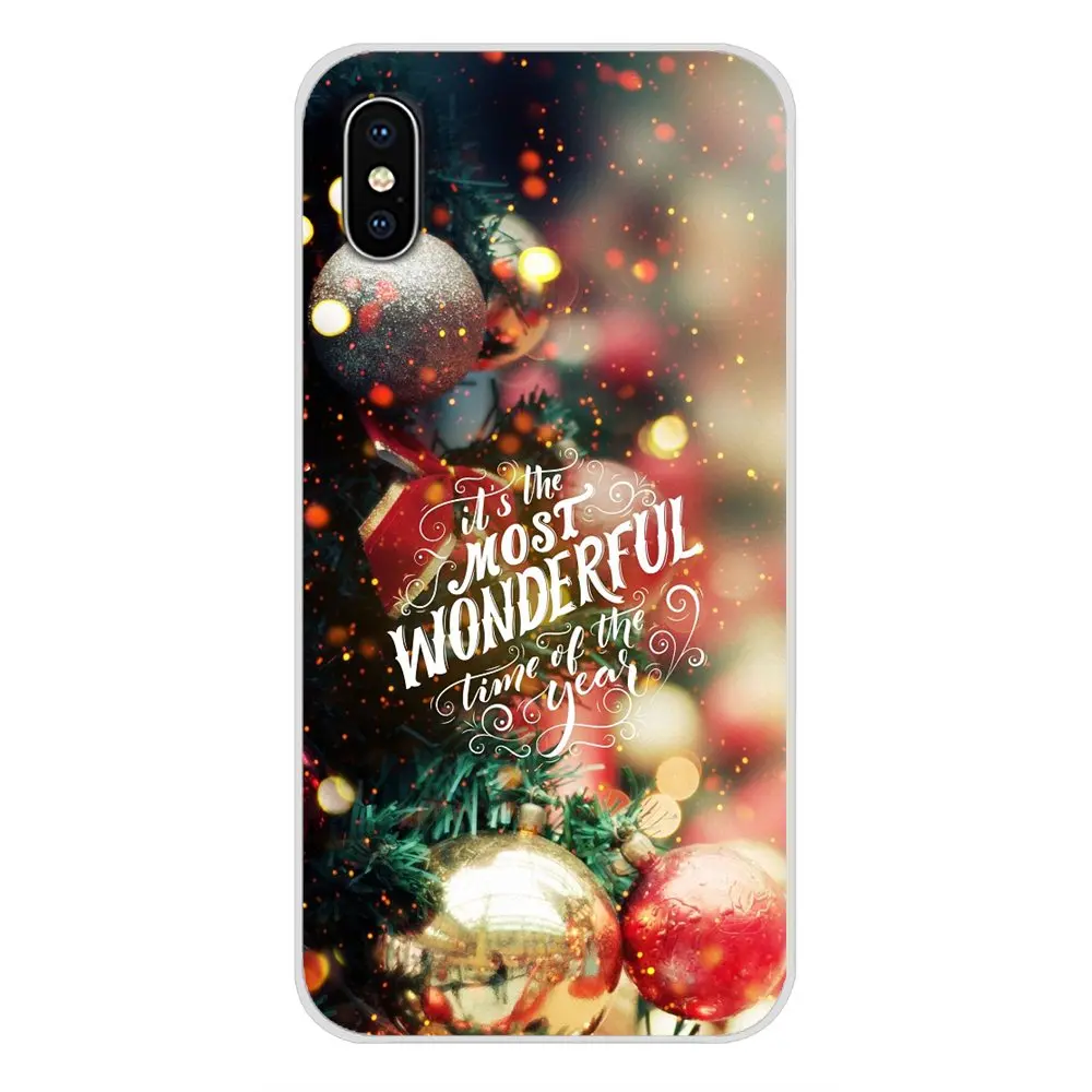 Аксессуары чехлы для Samsung Galaxy S4 S5 MINI S6 S7 edge S8 S9 S10 Plus Note 3 4 5 8 9 Новогодний