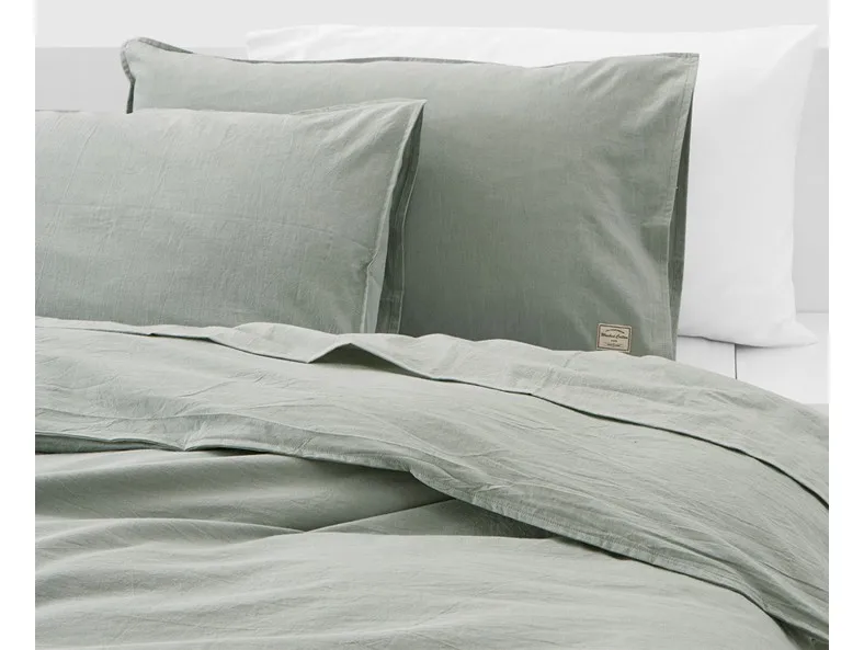 Excellent Brief Duvet Cover Sets Without Comforter 100% Cotton Reactive Printing Bedding Set 4pcs Mikasa 6 Colors High Quality Yellow Grey 55