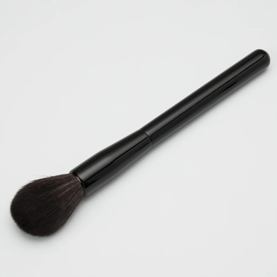 Pêlo de Cabra de Alta Qualidade em pó Escova Densa Natural Macio Rodada Único Grande Solta pó Compacto Blush Iluminador Make up Brush 8 Beleza e saúde