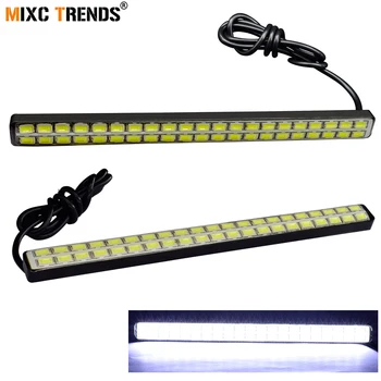 

2Pcs Car Fog Lights Waterproof Auto LED DRL Daytime Running Light 42SMD 5630 LED Strip Light Bar for 12V Car Truck Motorcycle