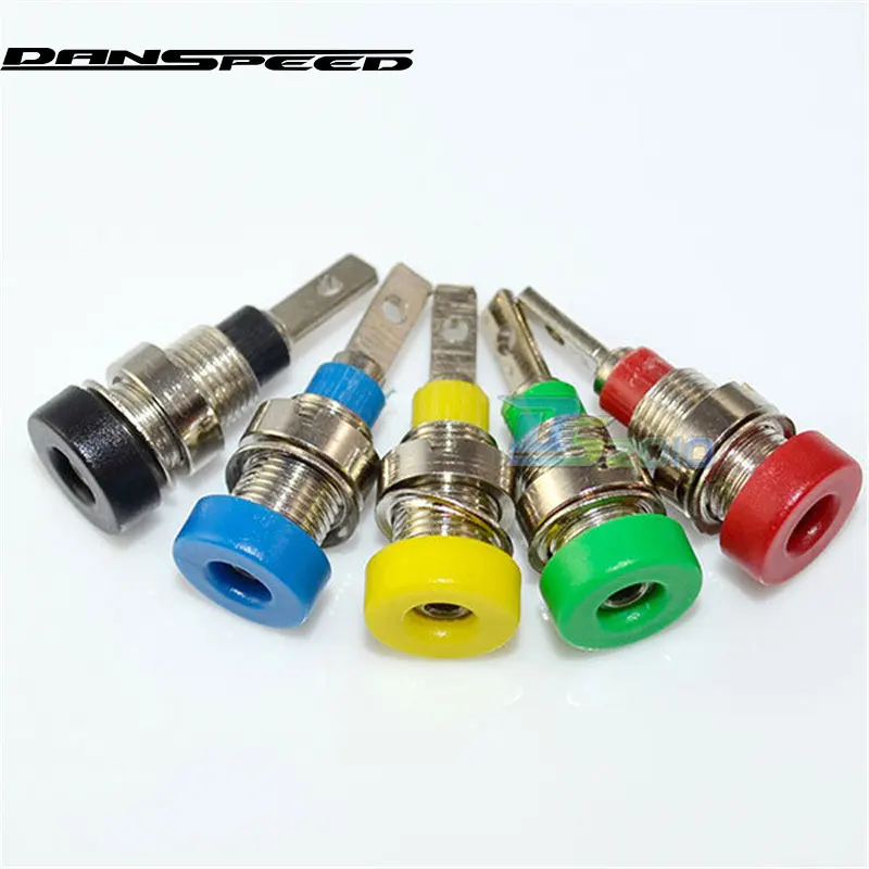 

High Quality 5PCS Binding Post Banana Socket Connector Panel Mount Test Probe For Multimeter Instrument