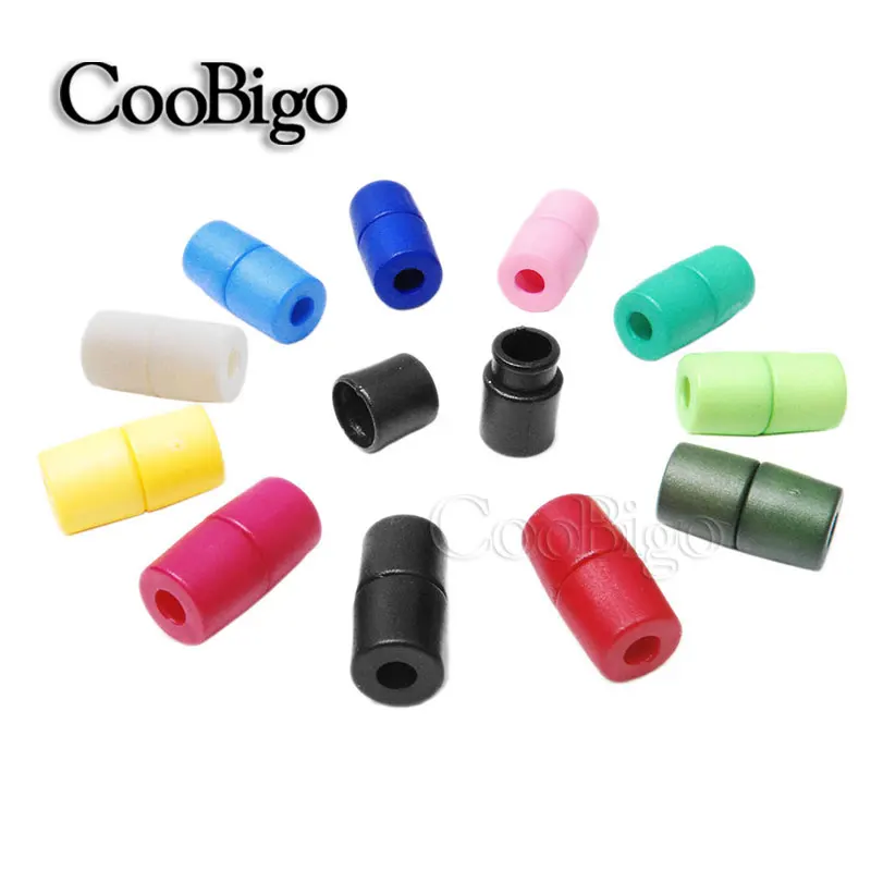 100pcs Pack Colorful Plastic Buckles Breakaway Safety Pop Barrel Connector Clasp Necklace