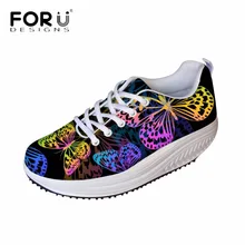 FORUDESIGNS/; обувь на плоской подошве, визуально увеличивающая рост; женские милые туфли с 3D-принтом бабочки для похудения; женская обувь; zapatos