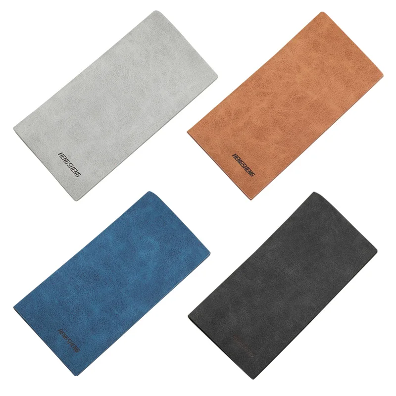 

Hot Selling Men Slim Wallet Long Thin PU Leather Wallet Purse Soft Money Bag Small Pocket Coin Cards Holder -B5