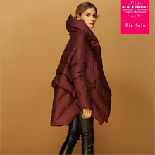 Распродажа от производителя, новинка, 90% утиный пух, теплая куртка, женский модный фирменный плащ, Стильная дизайнерская одежда, пальто с перьями w1148