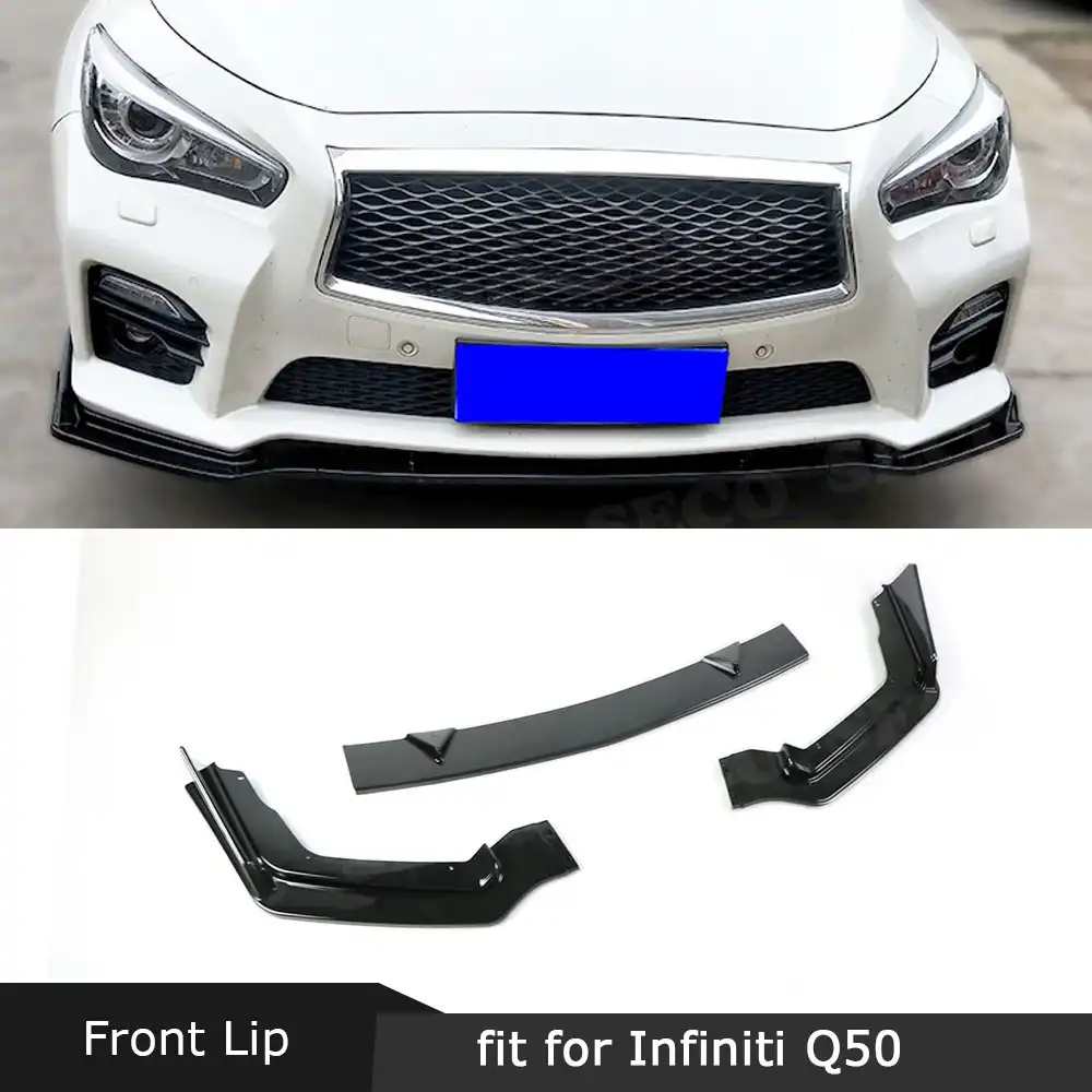 Передний бампер спойлер для подбородка фартуки Infiniti Q50 Q50S 2014 2017 2018 2019