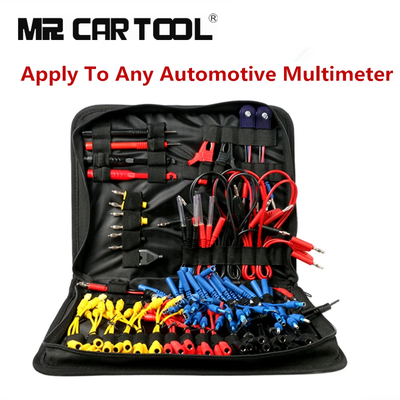 

92pcs Set Car Circuit Test Power Probe Wiring Cable Accessories Kit MT08 SRS Connector Alligator Clip For Multimeter MST9000+