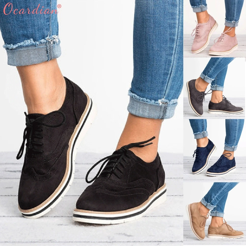 

Light Buckle Boots Women's Round Toe Solid Color Ankle Flat Suede Casual Lace Up Shoes Sport Shoes DROPSHIPPING 2540