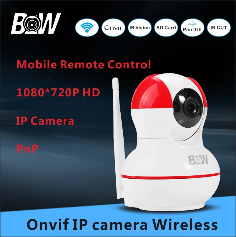 WiFi IP Camera Baby Monitor Infrared Motion Night Vision 720P HD Network Wireless IP Camera Wi-Fi Home Security BW012R