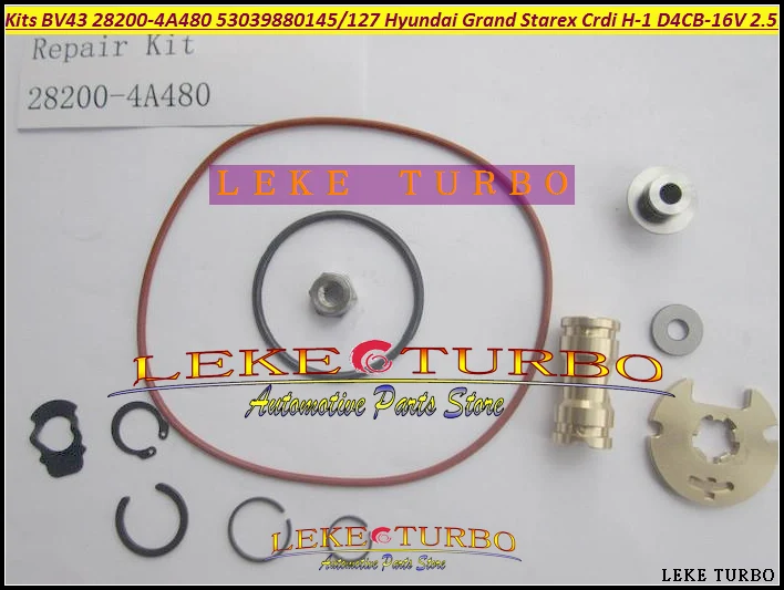 Free Ship Turbo Rebuild Repair kit BV43 28200-4A480 53039880145 Turbocharger For Hyundai Grand Starex CRDI H-1 07- D4CB 16V 2.5L Free Ship Turbo Rebuild Repair kit BV43 28200-4A480 53039880145 Turbocharger For Hyundai Grand Starex CRDI H-1 07- D4CB 16V 2.5L