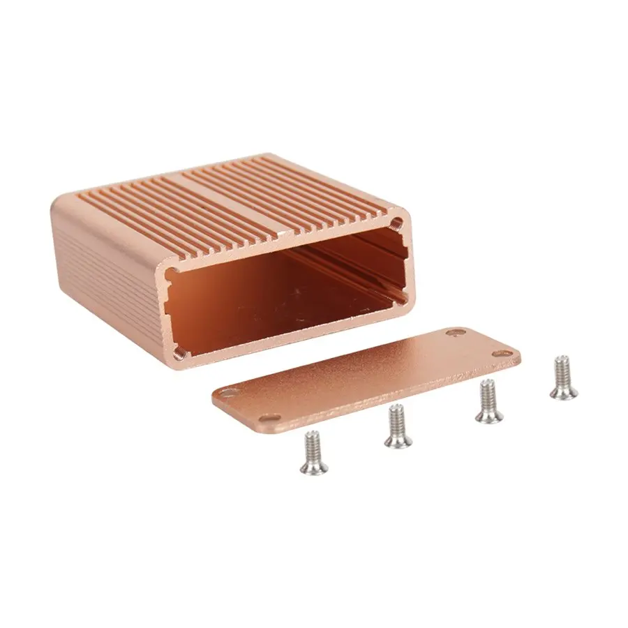 Алюминиевый PCB ящик для инструментов, светильник, корпус для электронных проектов, чехол для DIY шампанского 45x45x18,5mm