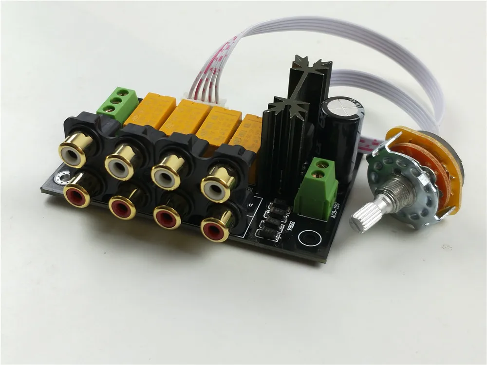 Селектор источника звука без потерь hifi 4 пары|assembled board|hifi audioinput selector |